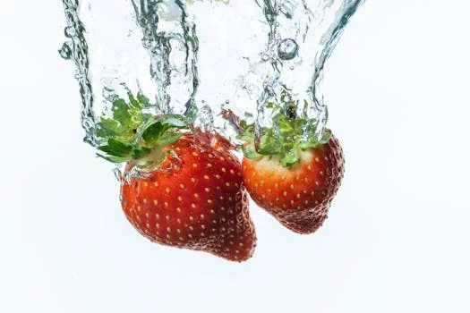 agua fresca with fresh fruit